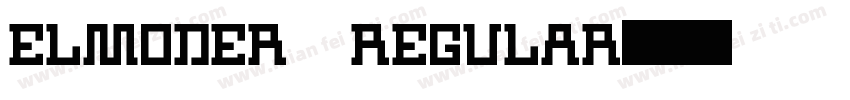ELMODER REGULAR字体转换